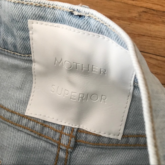 Mother denim faded Jean mini skirt NWT - Picture 5 of 7